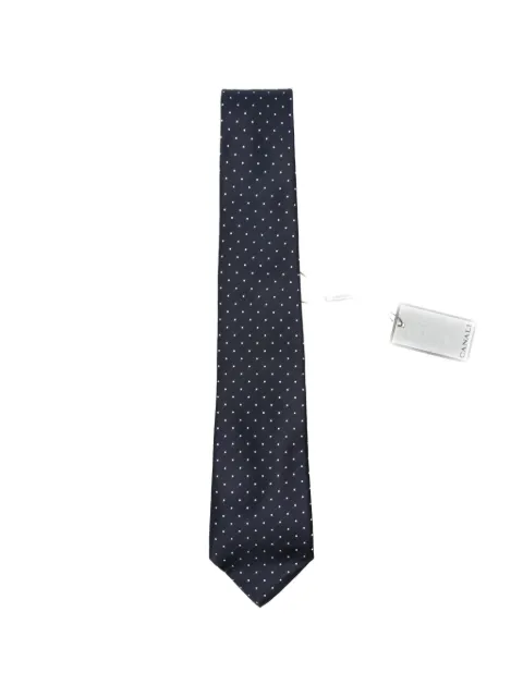 Canali polka-dot silk tie