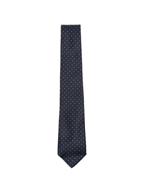 Canali polka-dot silk tie