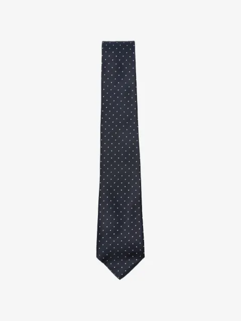 Canali polka-dot silk tie