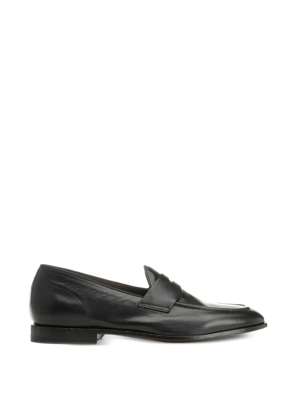 Al Duca D’Aosta 1902 Athens pebble-grain leather loafers - Schwarz