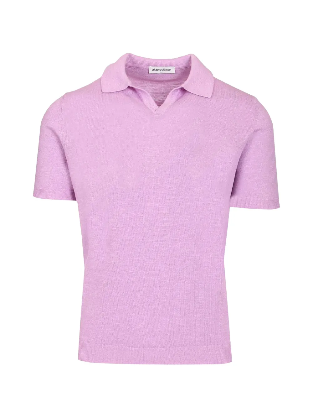 Al Duca D’Aosta 1902 fine-knit short-sleeve polo shirt - Viola