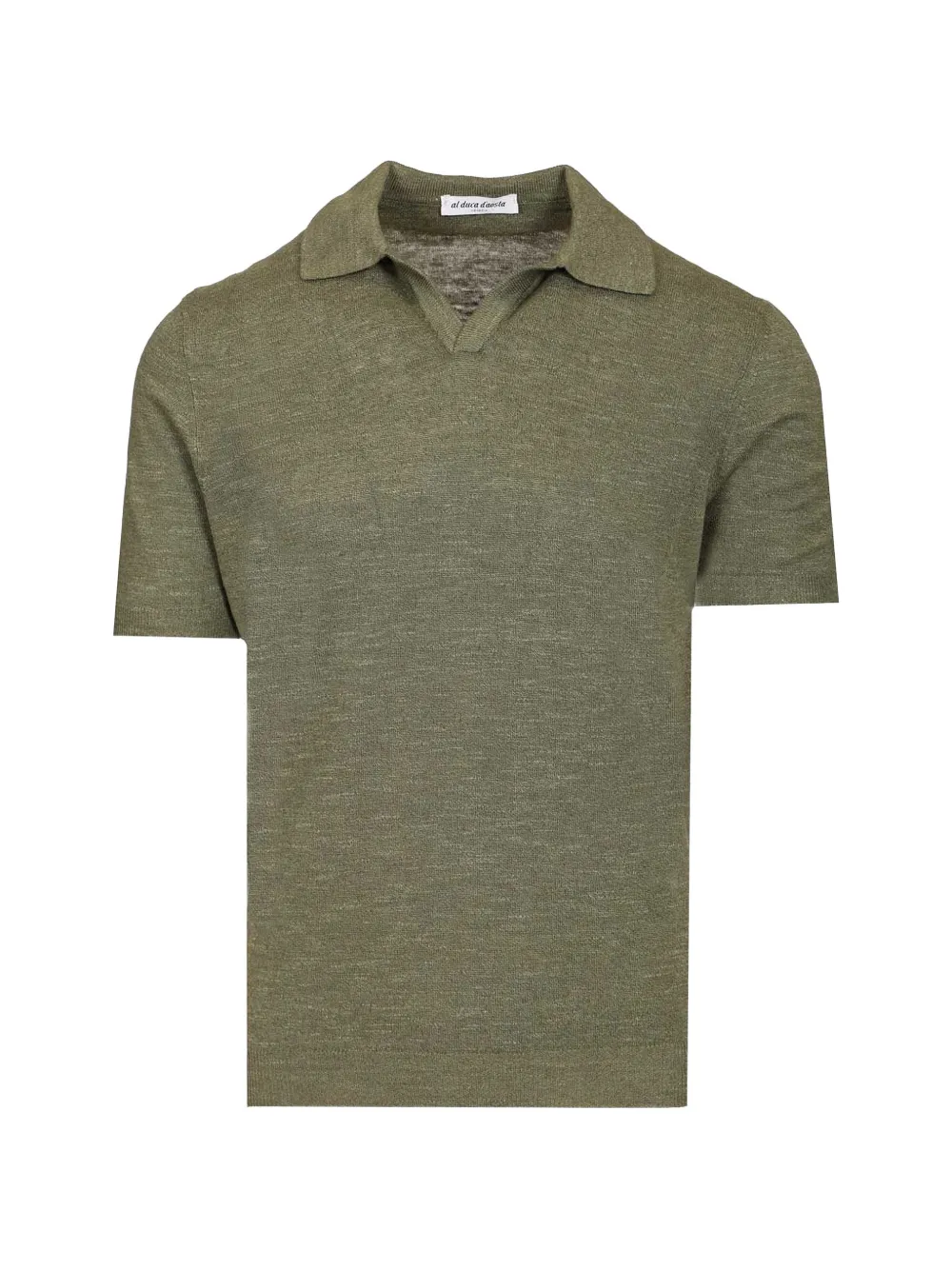 Al Duca D’Aosta 1902 fine-knit short-sleeve polo shirt - Verde