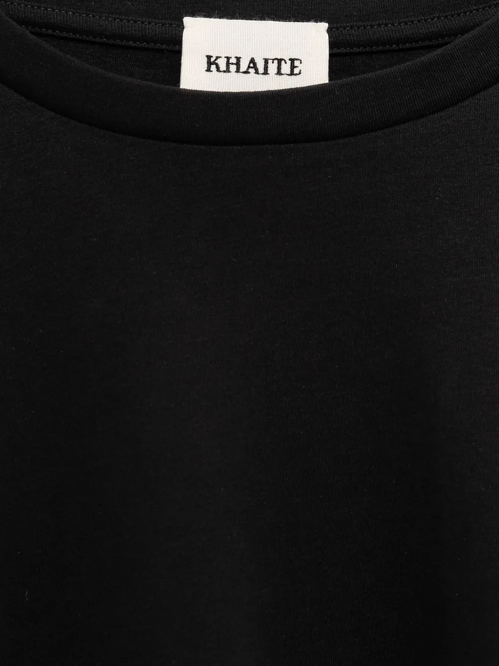 KHAITE T-shirt met ronde hals Zwart