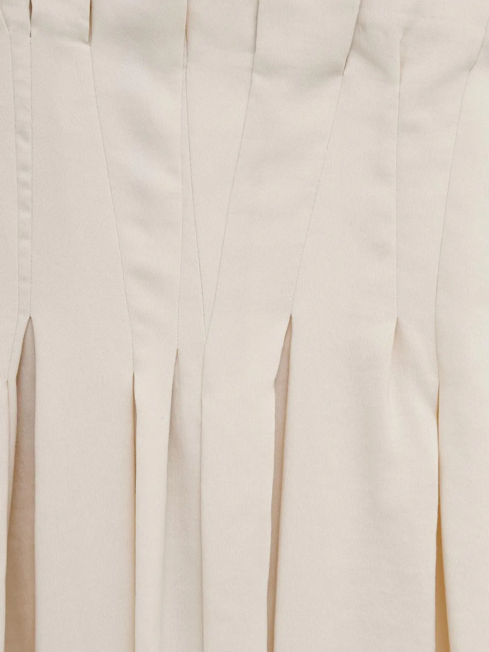 KHAITE Geplooide jurk Beige