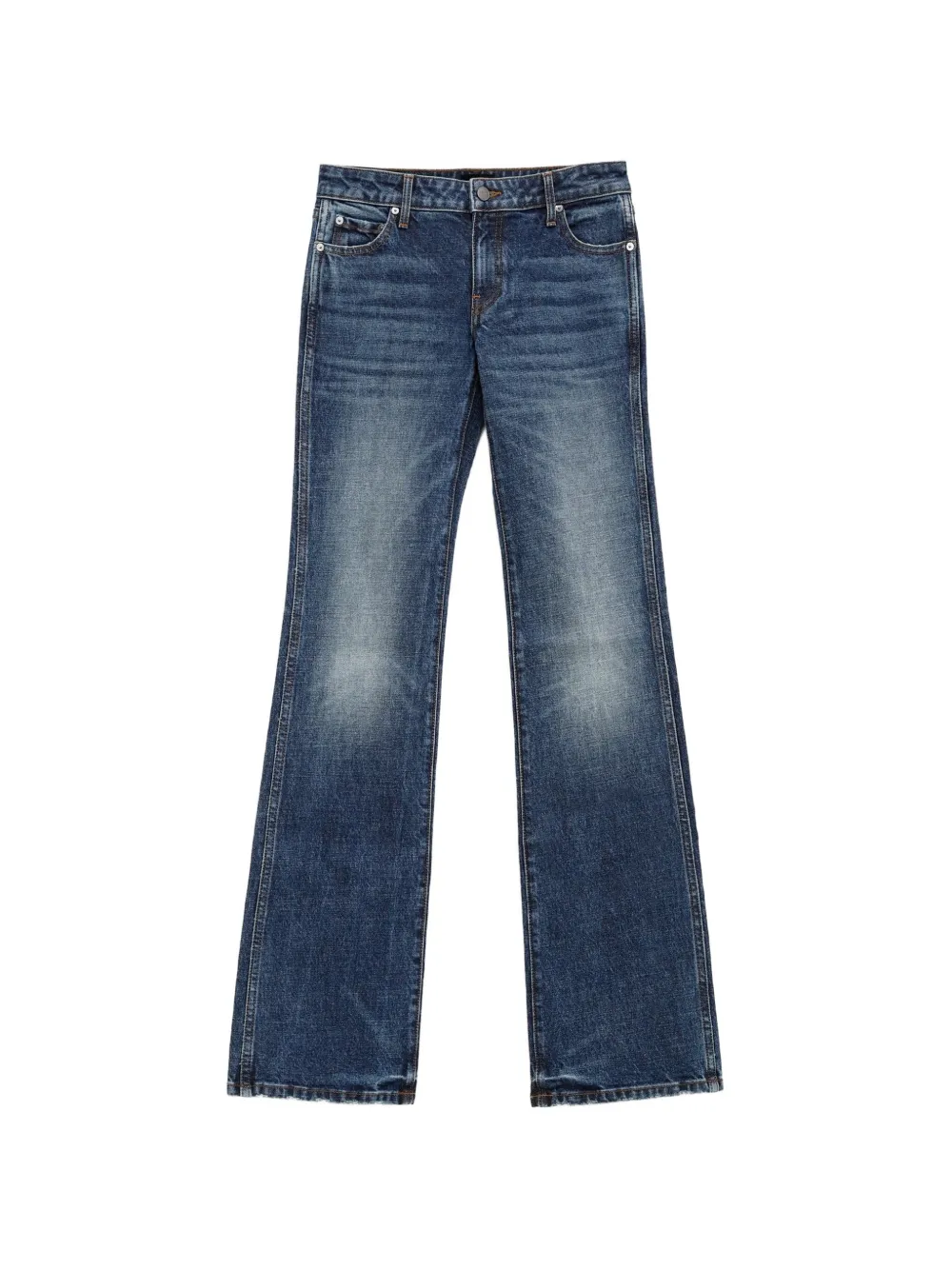 KHAITE faded flared jeans - Blu