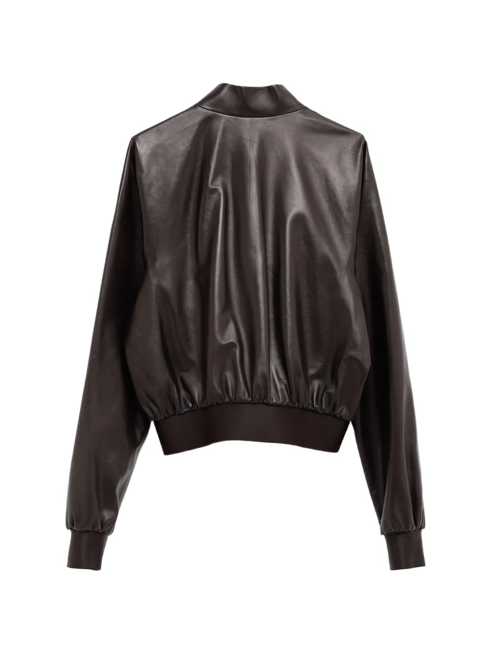 Gucci Zachte nappaleren bomberjack Bruin