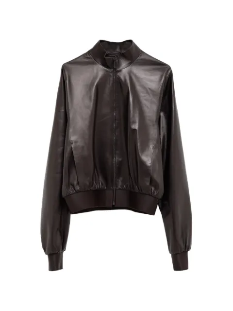 Gucci veste bomber en cuir Nappa lisse