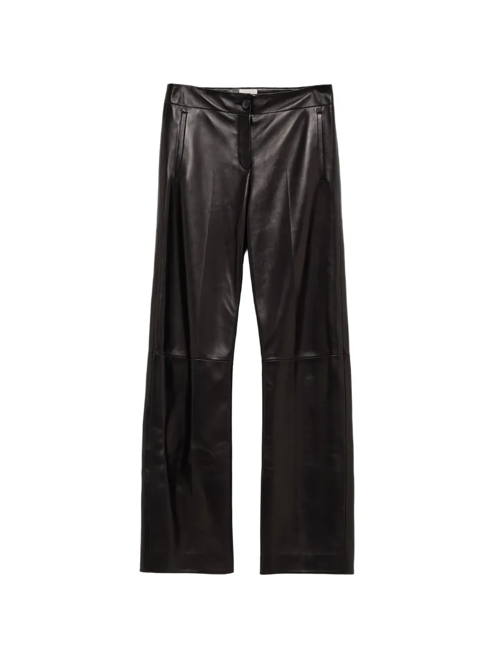 KHAITE Mita leather trousers - Nero
