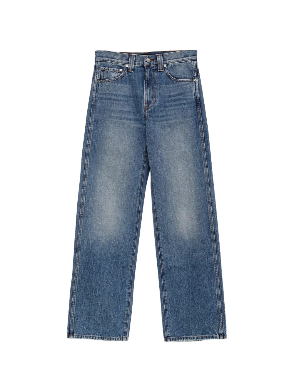 KHAITE Bonnie relaxed-fit jeans - Blu