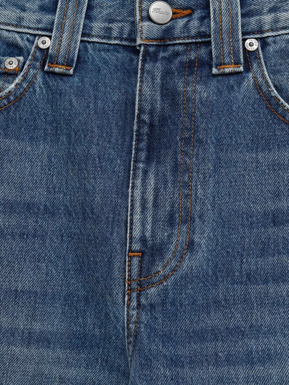 KHAITE Straight jeans Blauw