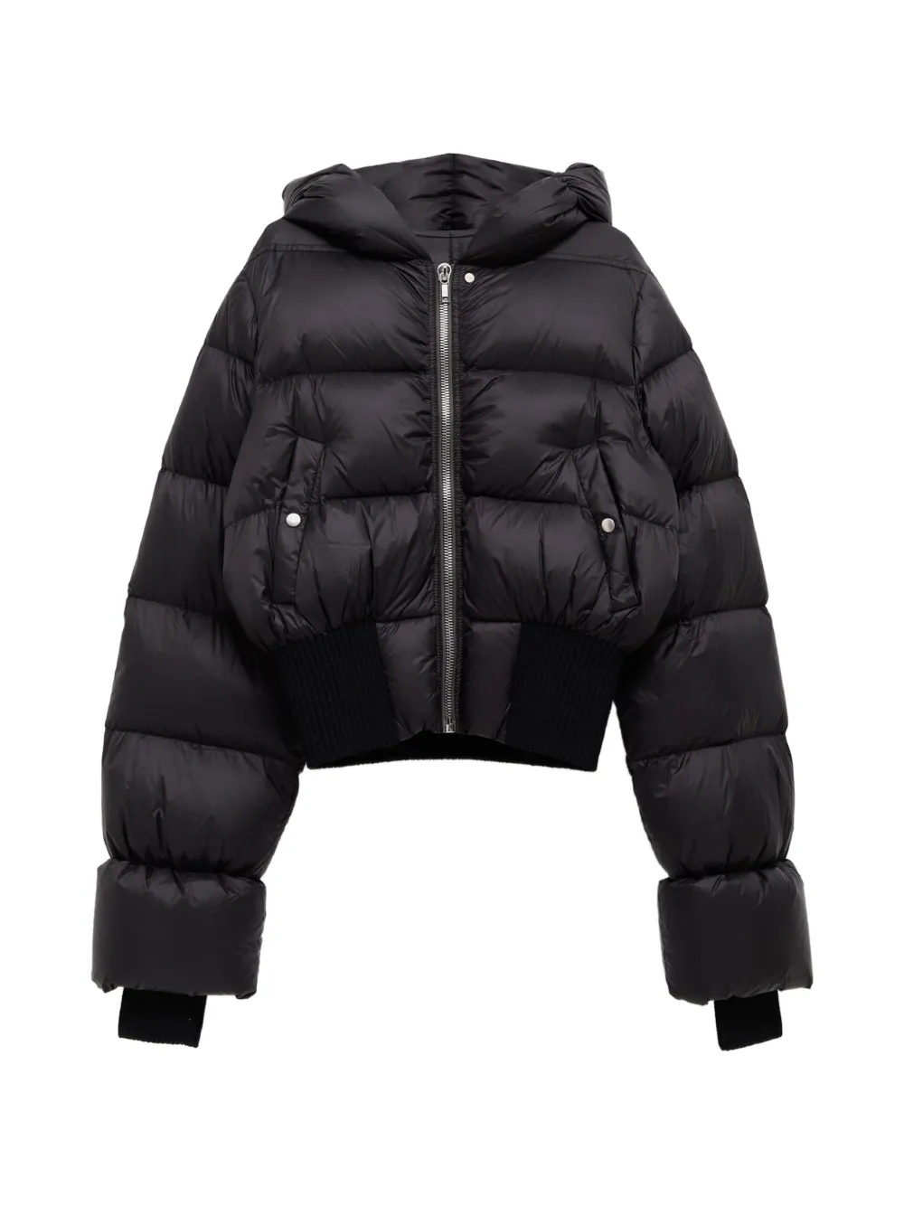 Rick Owens Cardigan con cappuccio - Nero