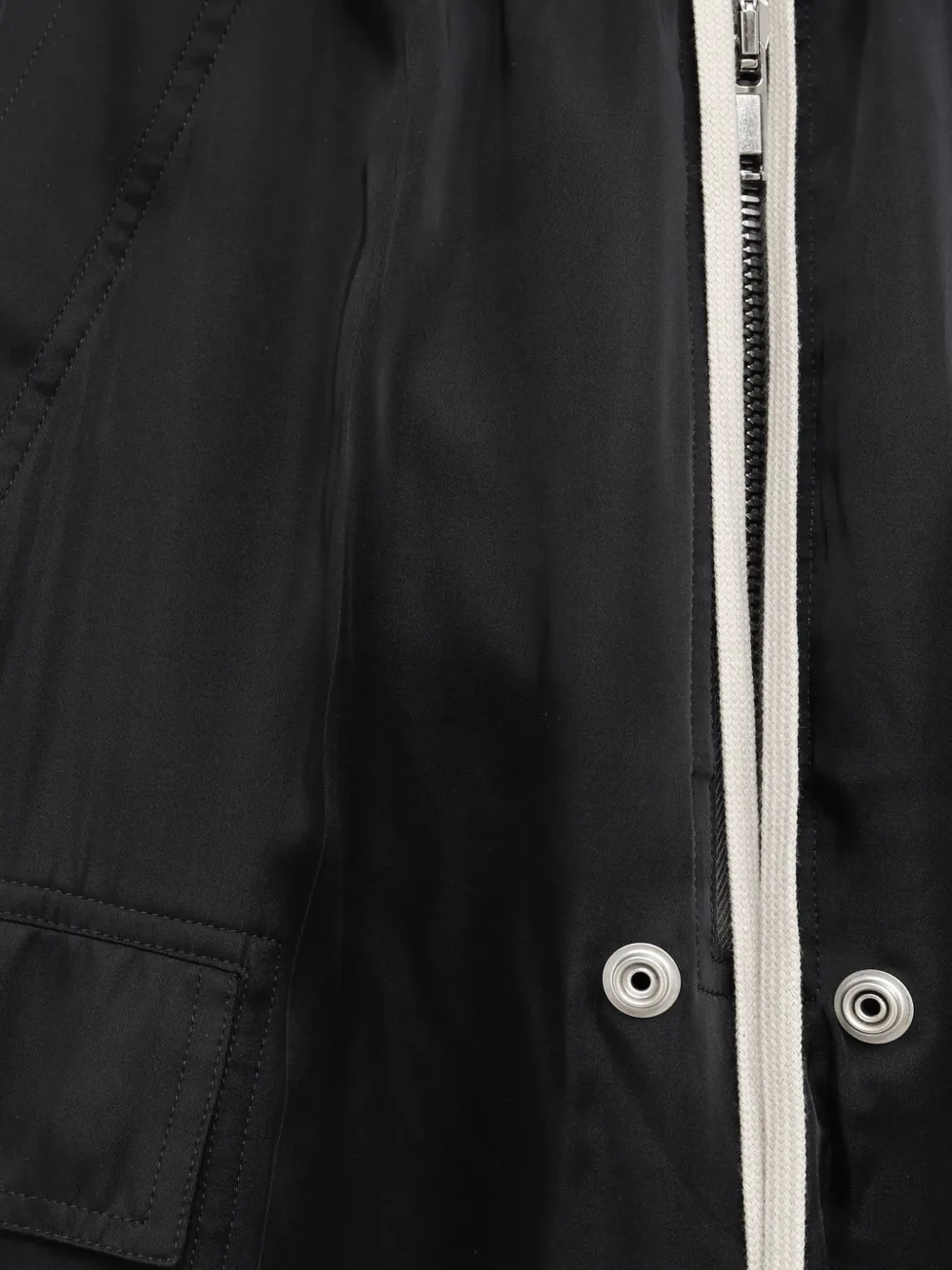 Rick Owens Cargo broek met trekkoordtaille en wijde pijpen Zwart