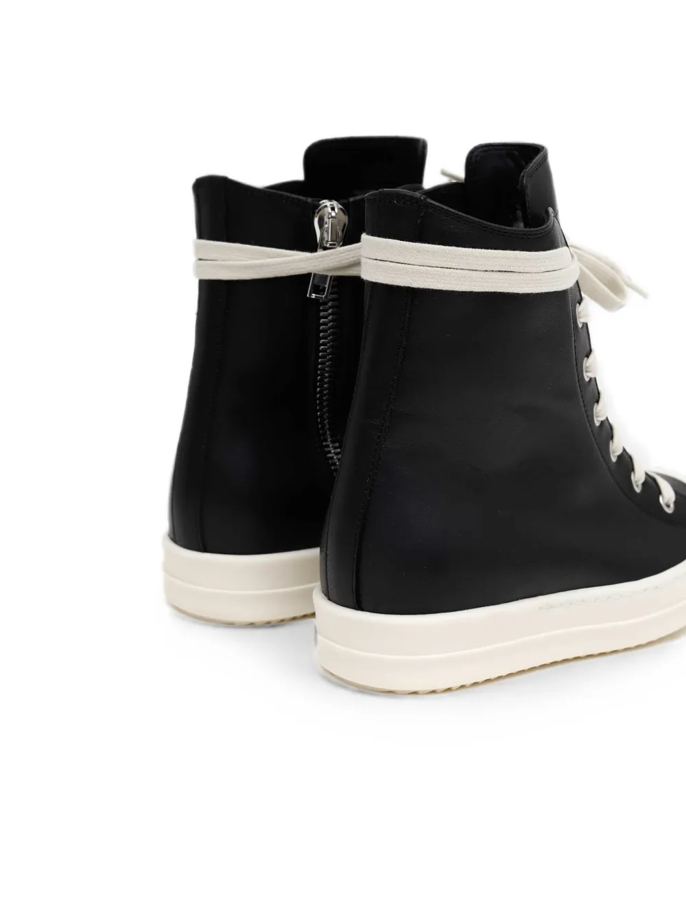 Rick Owens Tower leather high-top sneakers Zwart