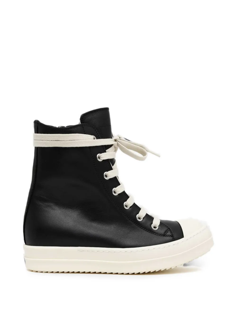 Rick Owens Tower leather high-top sneakers - Black
