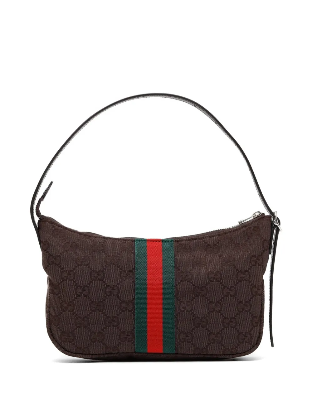 Gucci Kleine Lunetta schoudertas Bruin