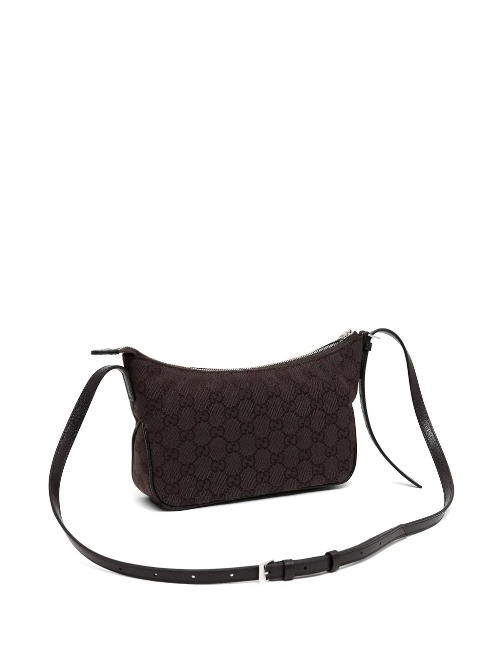 Gucci Lady Lunetta GG canvas schoudertas Bruin