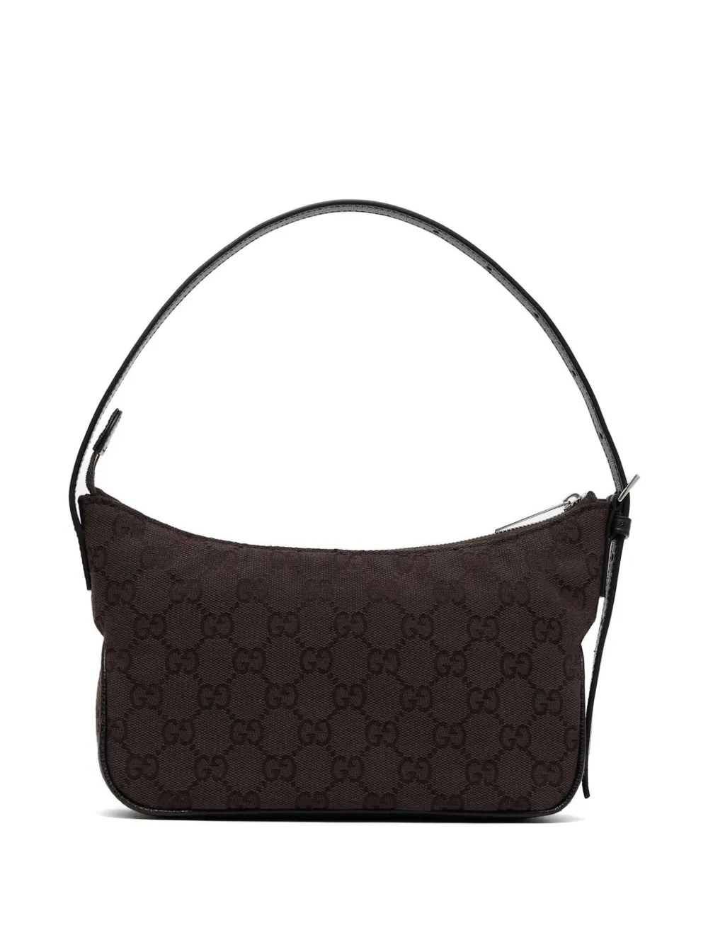 Gucci Lady Lunetta GG canvas schoudertas Bruin