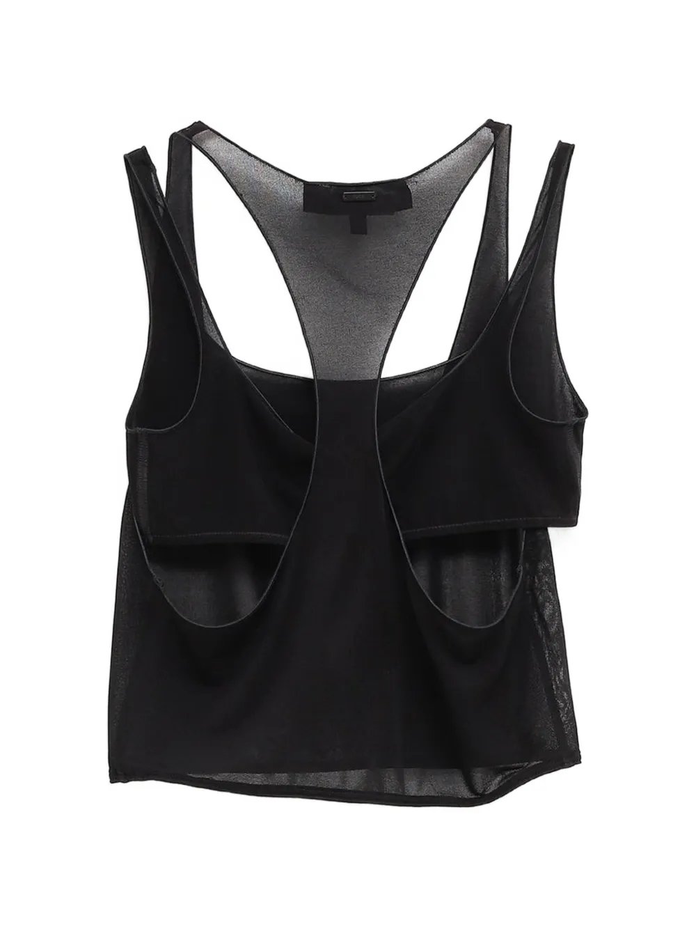 Gucci Top met gelaagd effect en uitgesneden details Zwart