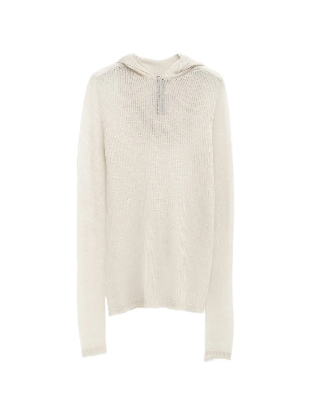 Rick Owens ribbed hoodie - Neutrals