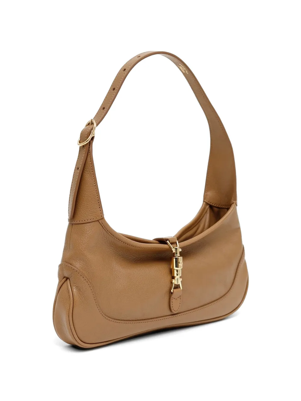 Gucci Jackie leren schoudertas Beige