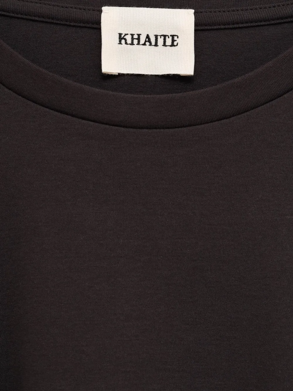 KHAITE T-shirt met ronde hals Bruin