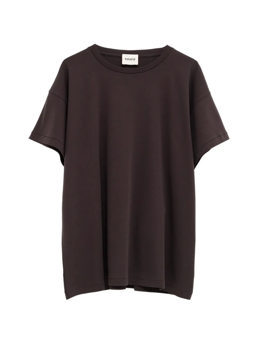 KHAITE crew-neck T-shirt - Braun