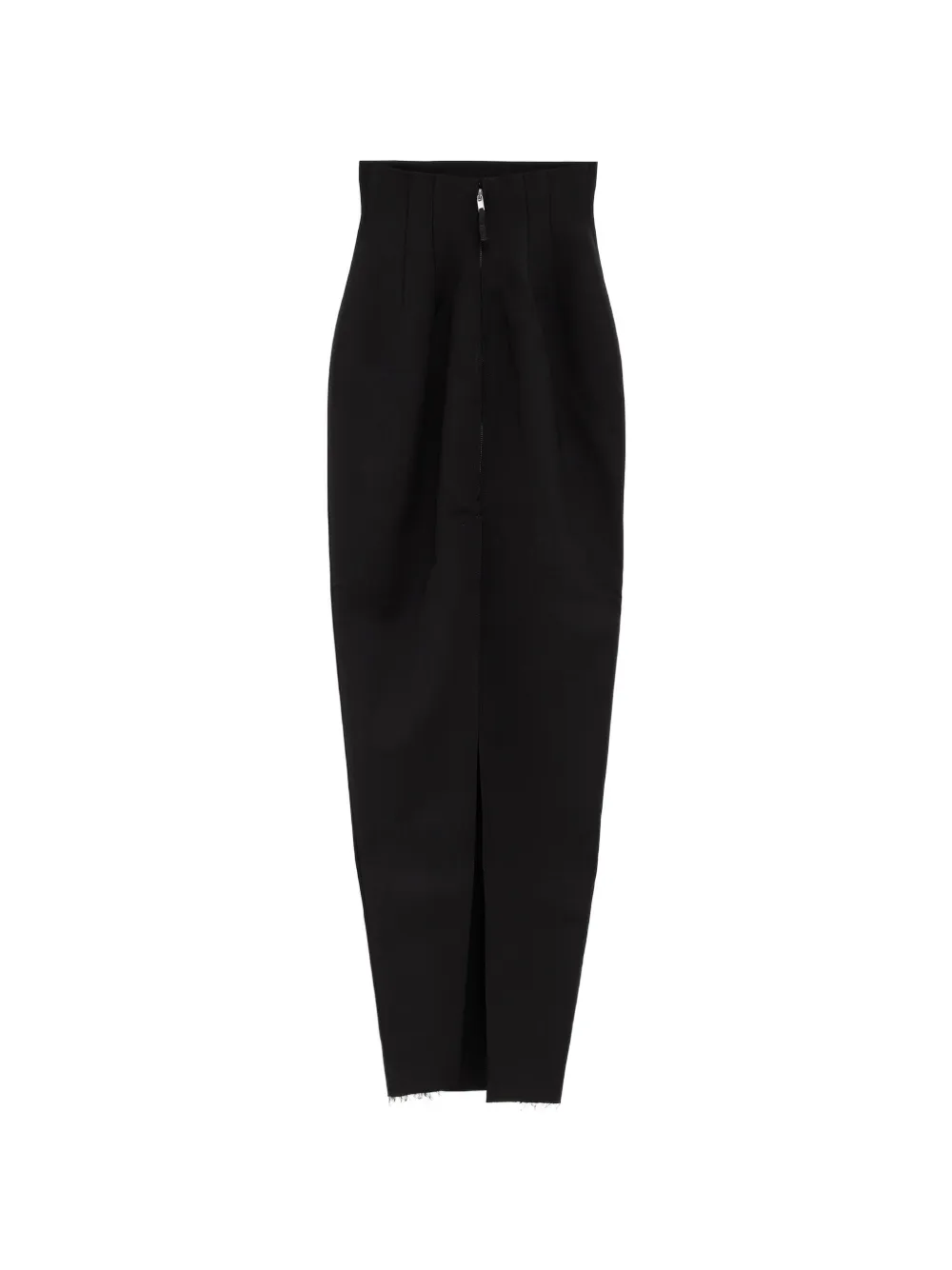 Rick Owens Maxi-rok met gerafelde afwerking Zwart
