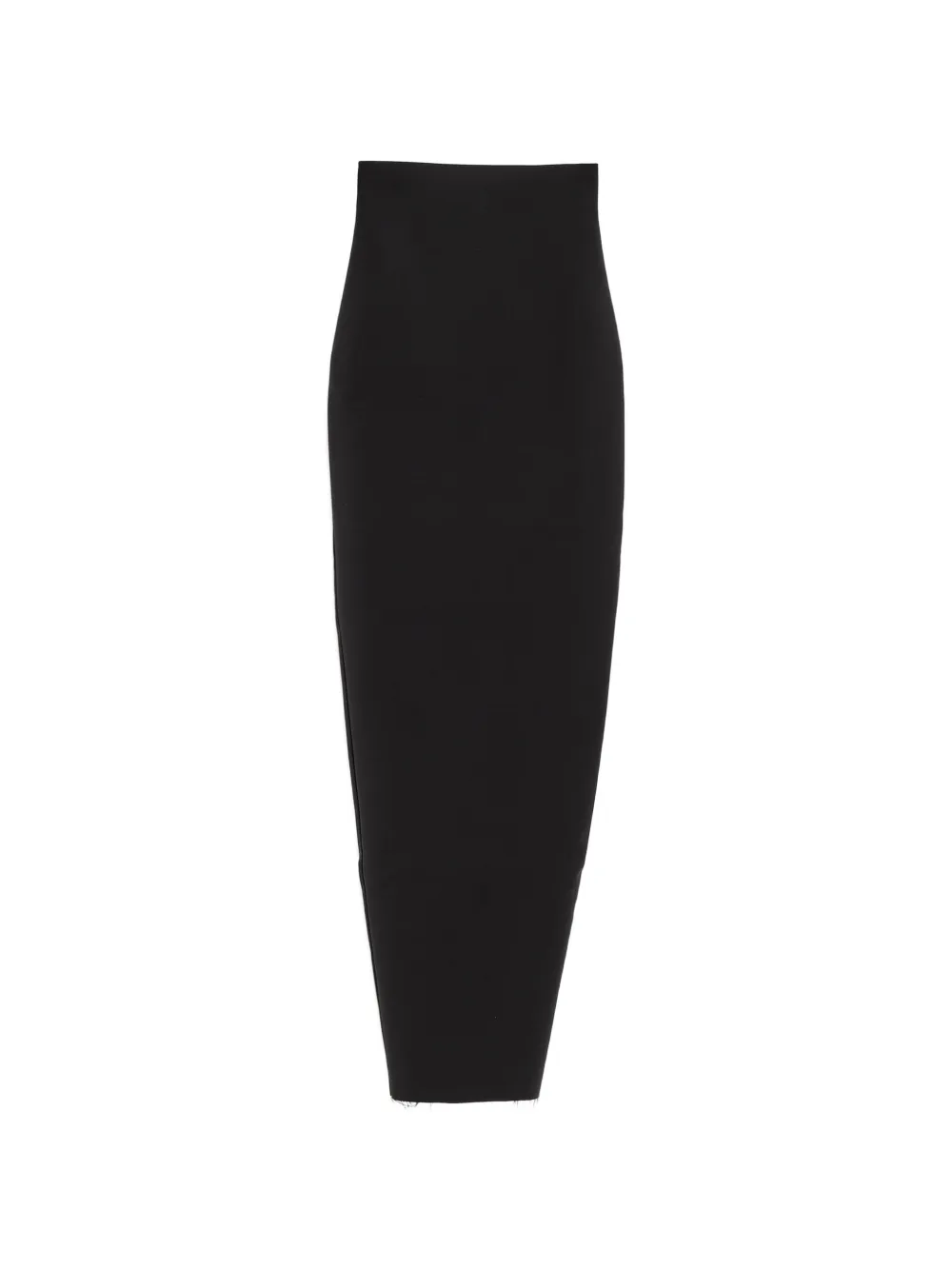Rick Owens raw-hem maxi skirt - Nero