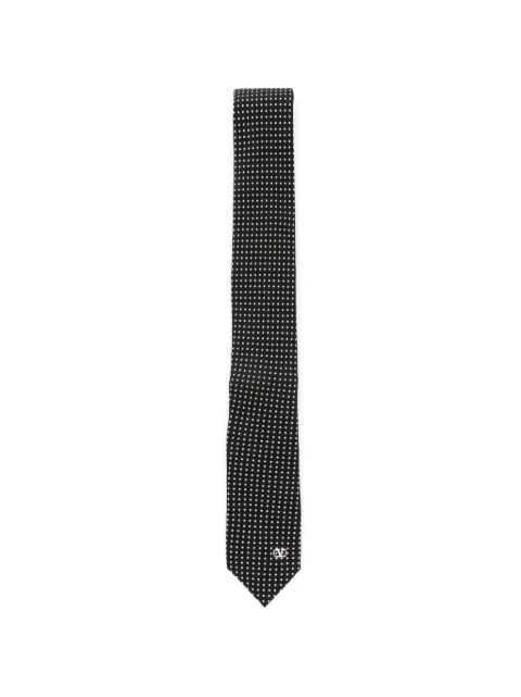 Valentino Garavani corbata con detalle VLogo