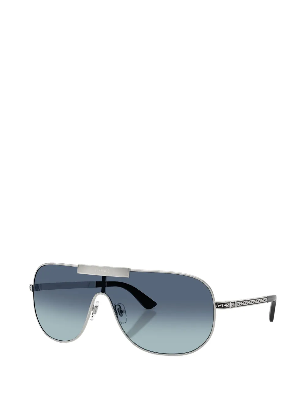 Versace Eyewear Zonnebril met piloten montuur en Greca detail Zilver