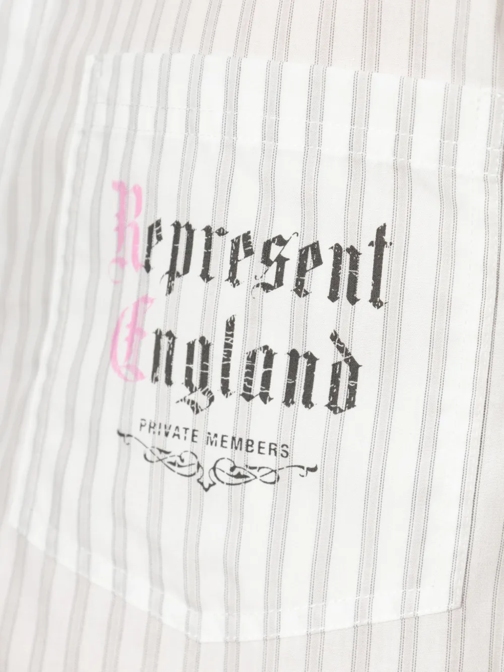 Represent Gestreept overhemd Beige