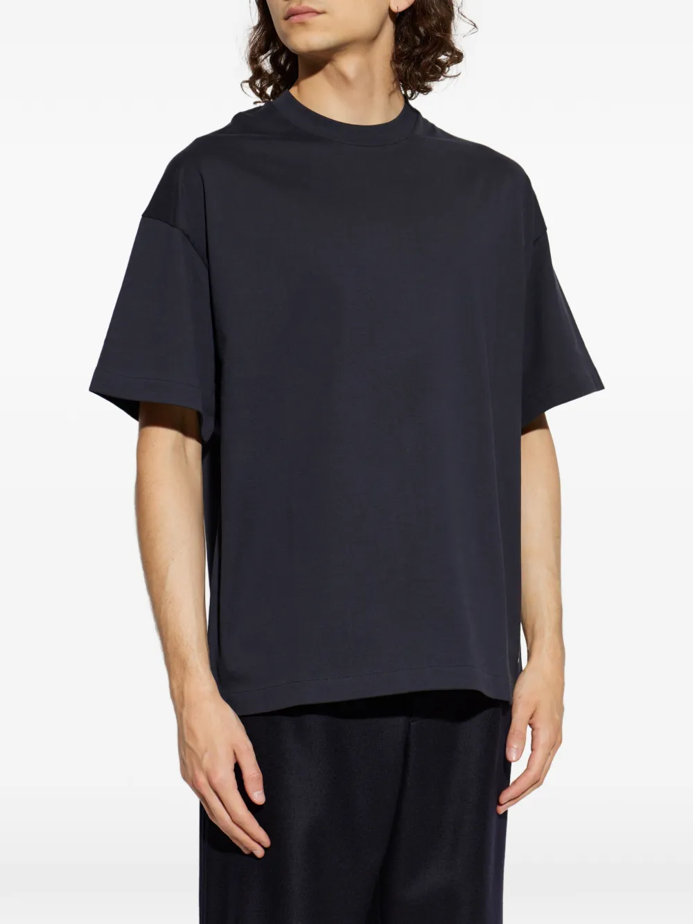Jil Sander T-shirt met logoprint Blauw