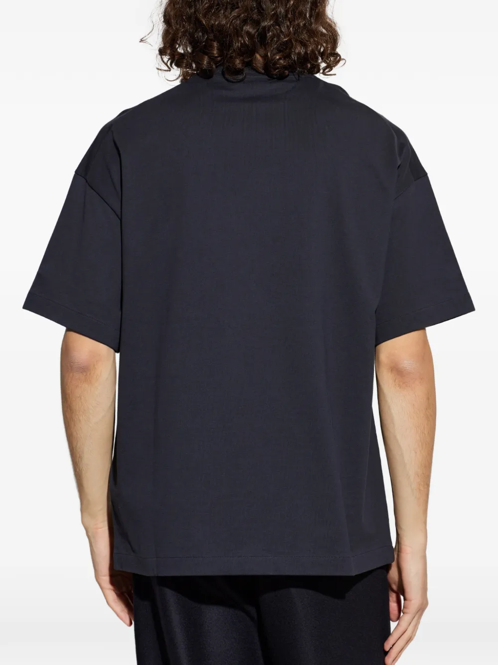 Jil Sander T-shirt met logoprint Blauw