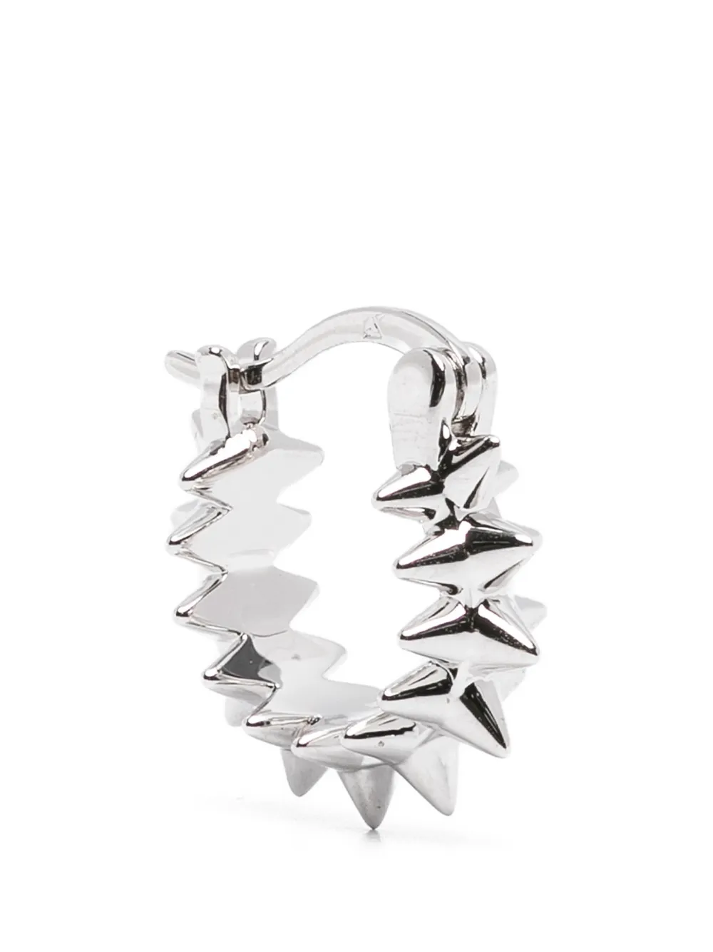 LAG WORLD spiked hoop earrings - Argento