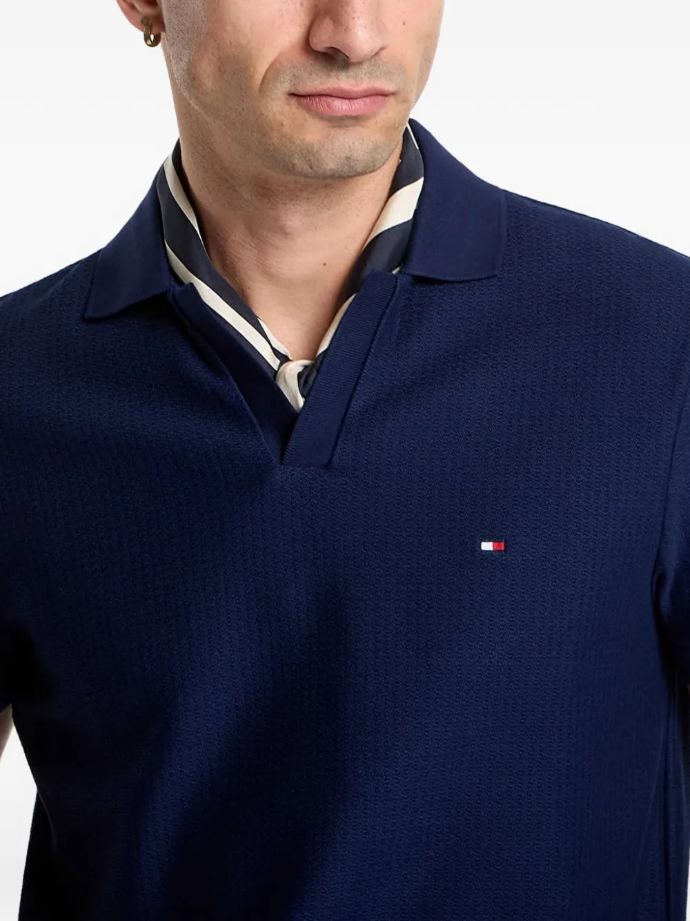Tommy Hilfiger Overhemd met textuur Blauw