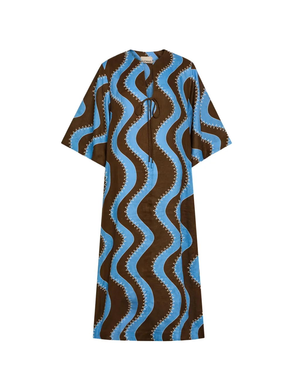 ALEMAIS Frankie midi dress - Marrone