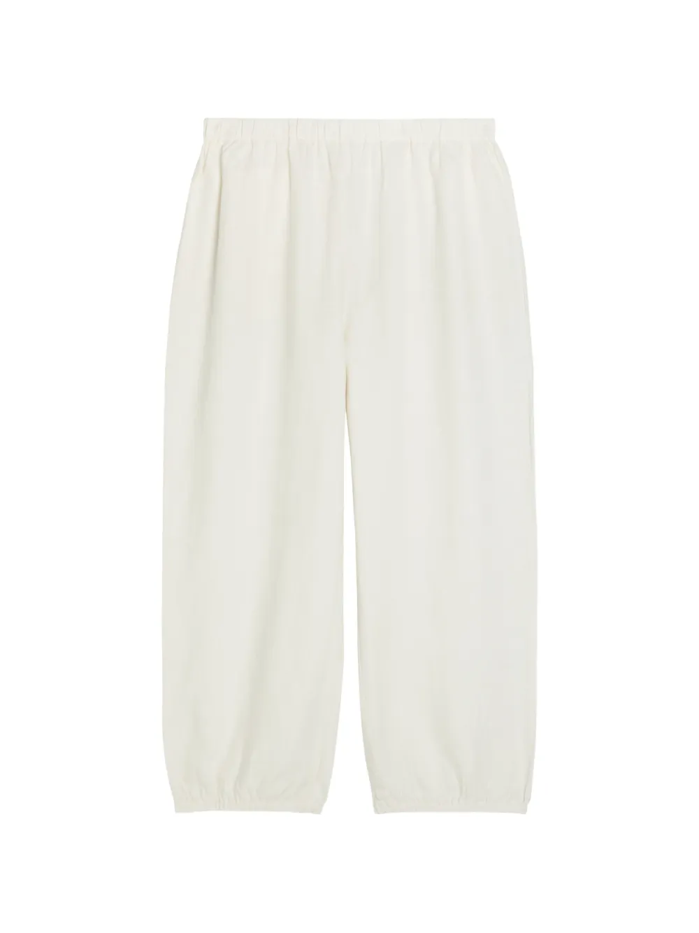Suzie Kondi Delos elasticated-cuff trousers - Bianco