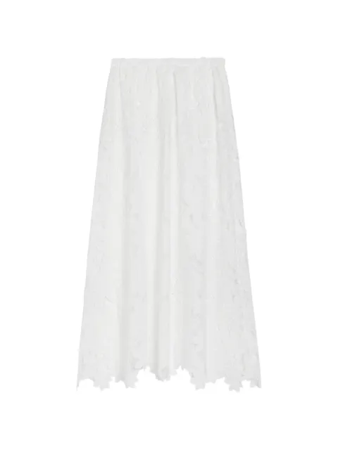 SOLAQUA Margaux crochet-lace maxi skirt