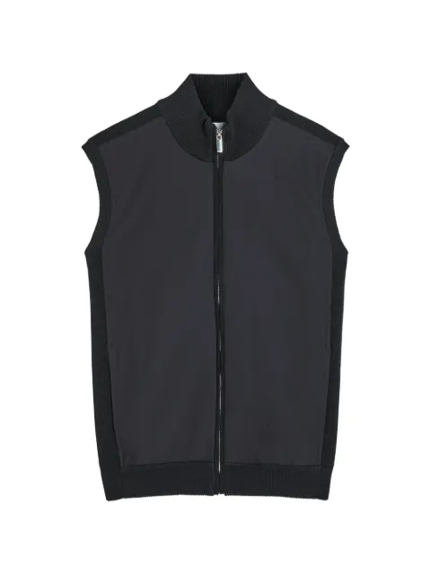 RAITH Davi ribbed-trim panelled gilet