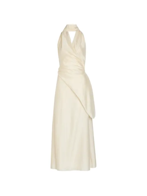 SOLAQUA Antonella draped maxi dress