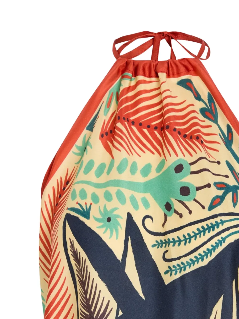 ETRO Haltertop met print Rood