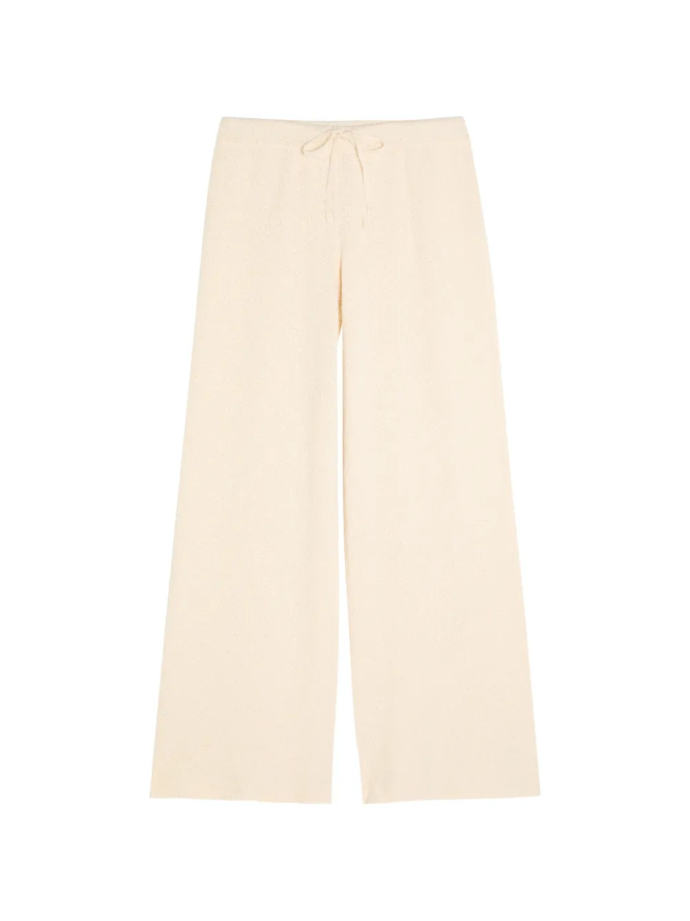 Suzie Kondi drawstring wide-leg cotton trousers - Toni neutri