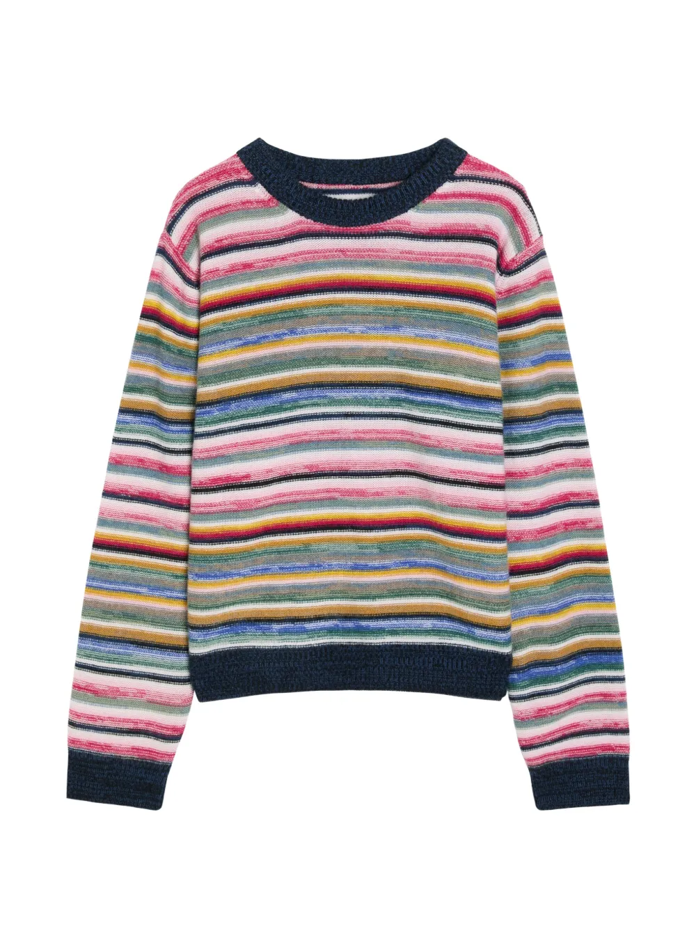 Suzie Kondi Kismet striped cashmere sweater - Rosa