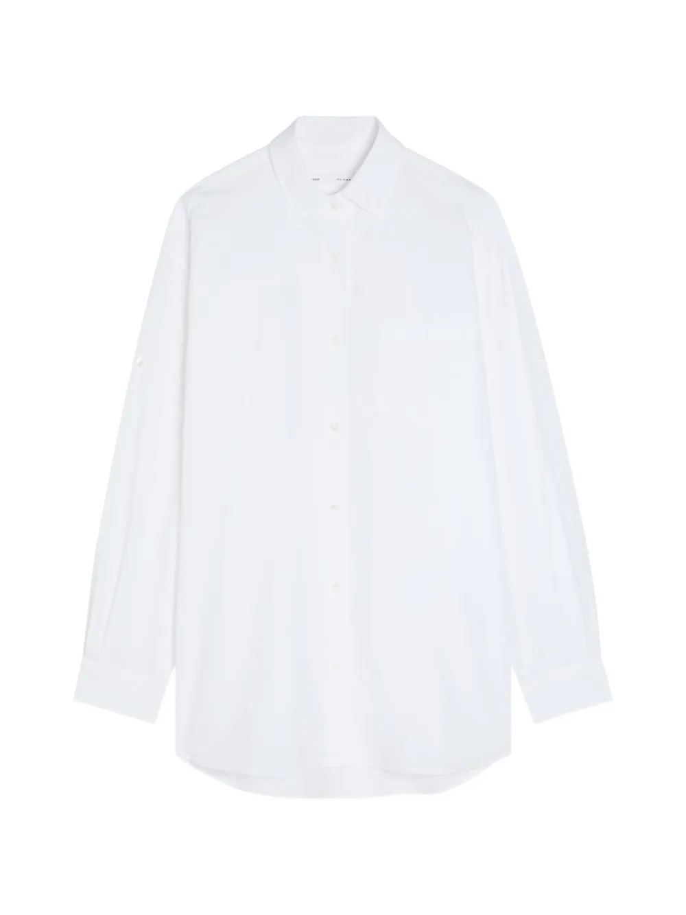 AGOLDE roll-tab sleeve shirt - Bianco
