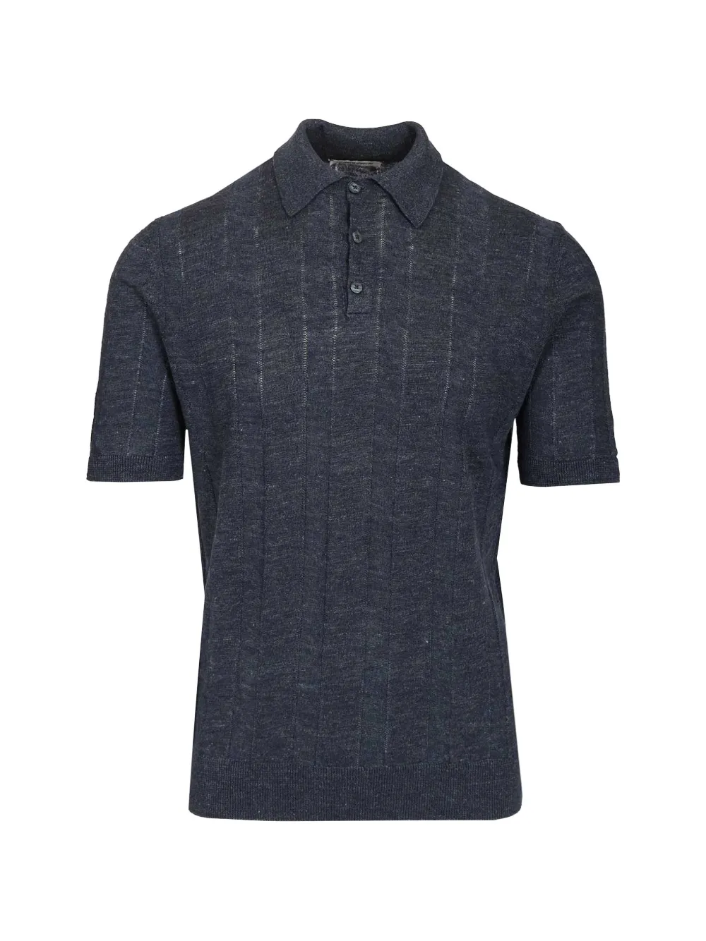 Al Duca D’Aosta 1902 ribbed-knit polo shirt - Blau