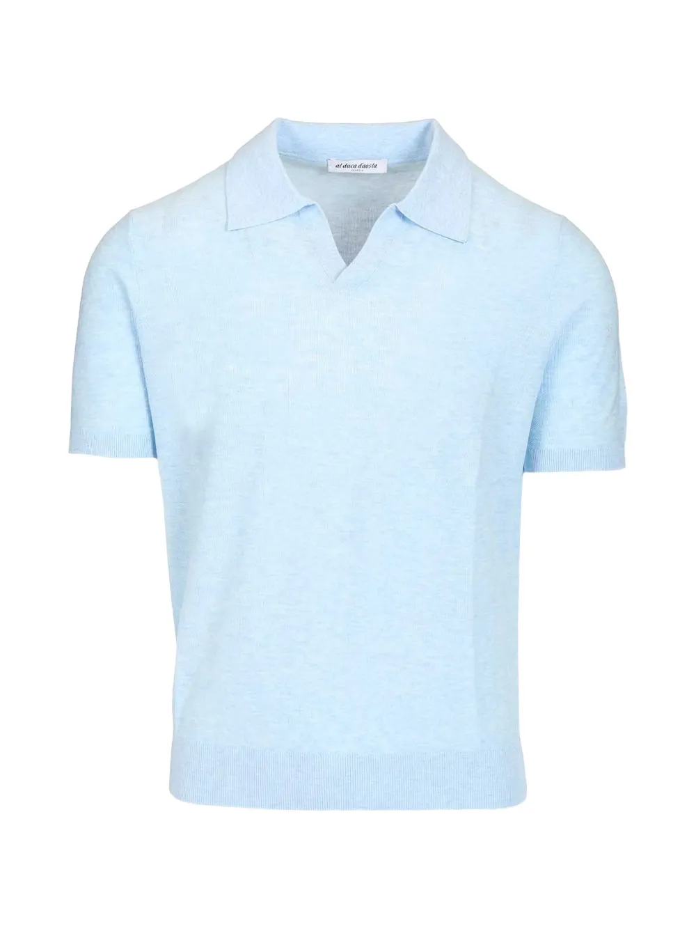 Al Duca D’Aosta 1902 moss-stitch cotton polo shirt - Blu