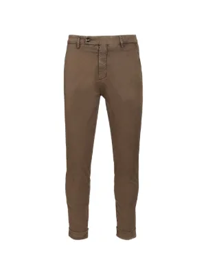 専用　美品BRUNELLO CUCINELLI ブラウン ストレートパンツ Brunello Cucinelli ストレート コットンパンツ | ブラウン | FARFETCH JP