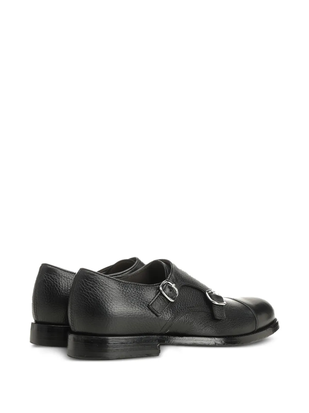 Al Duca D Aosta 1902 double-strap monk shoes Zwart