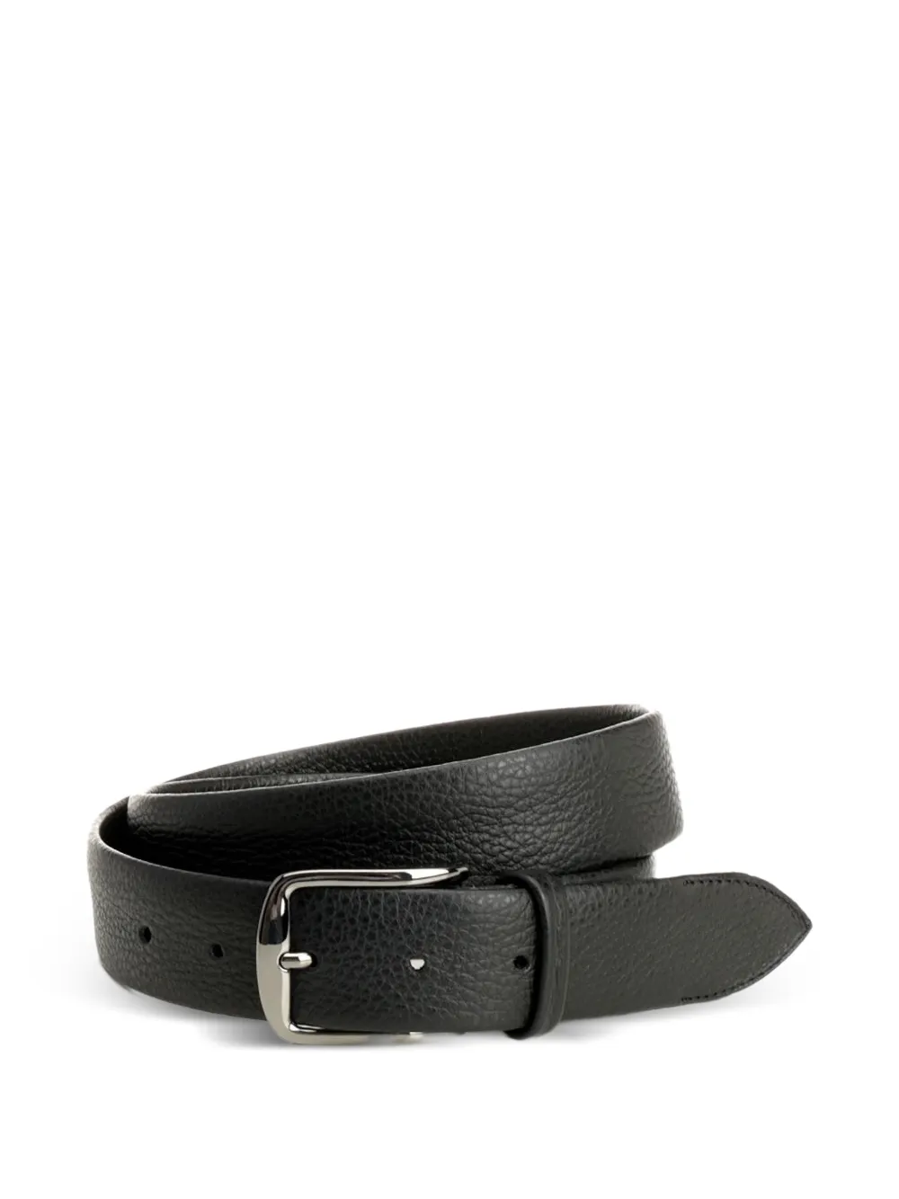 Al Duca D’Aosta 1902 pebbled-leather belt - Nero