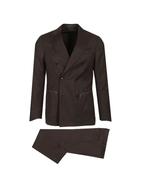 Al Duca D’Aosta 1902 double-breasted herringbone suit